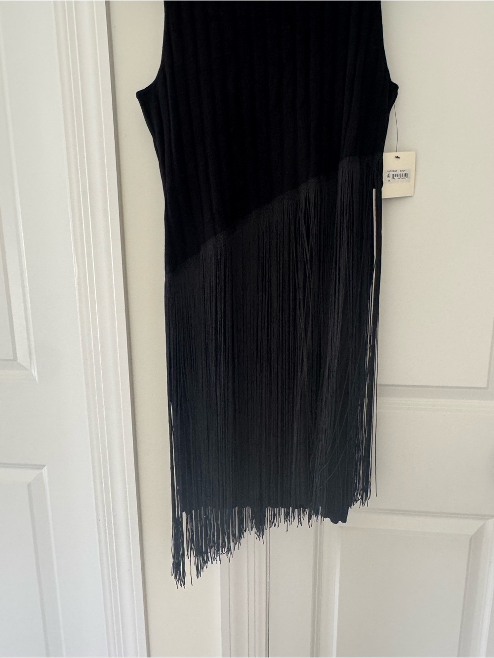The Good Journey Black Festival Fringe Sleeveless Dress size Medium - Picture 3 of 7